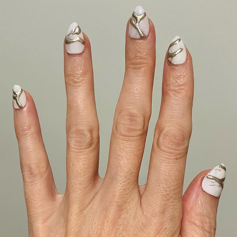 custom hand painted nail art set